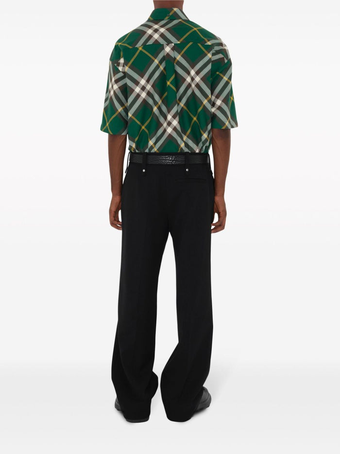 Burberry Shirts Green Cotton