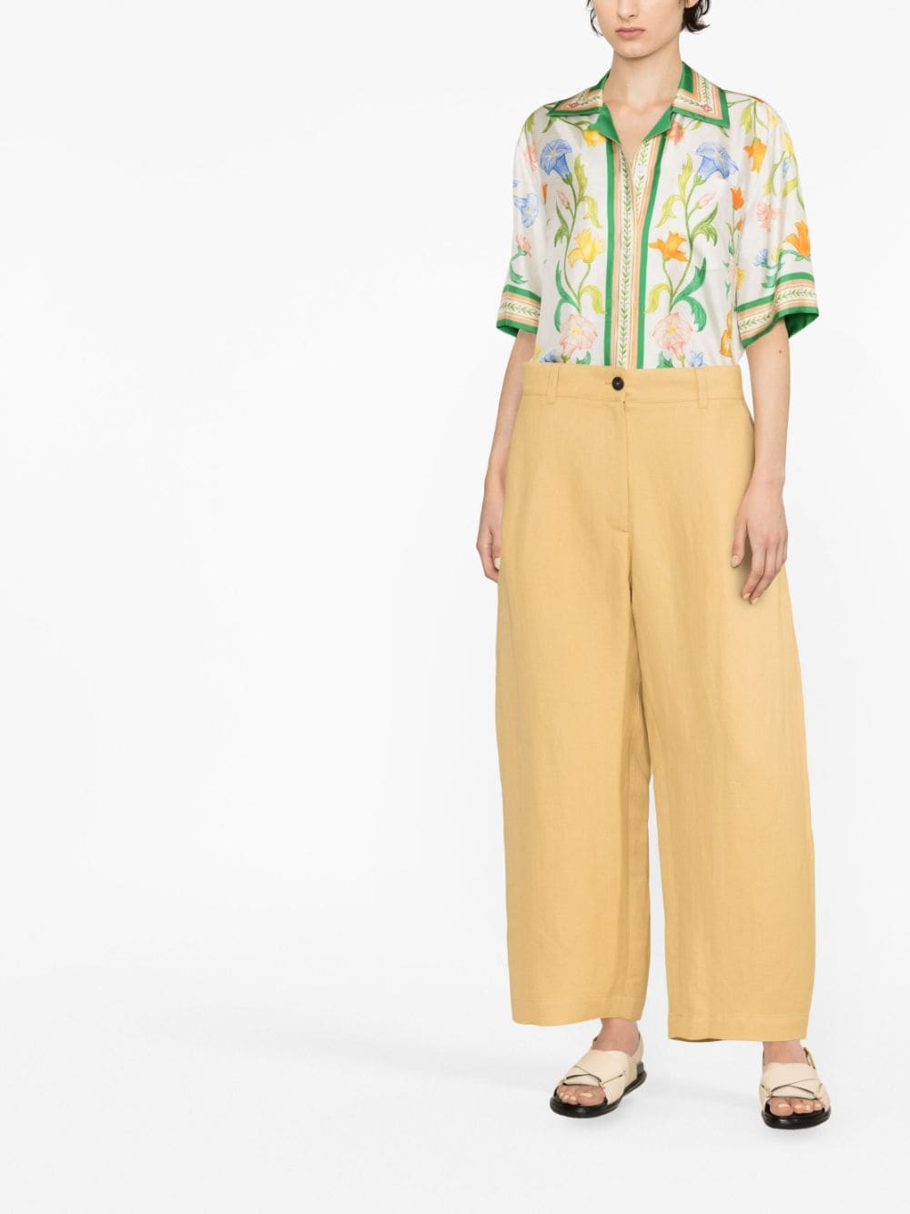 STUDIO NICHOLSON PRE Trousers Beige Cotton