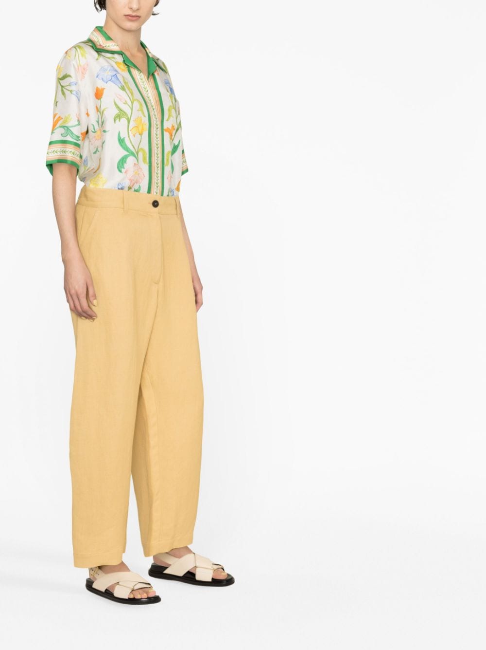 STUDIO NICHOLSON PRE Trousers Beige Cotton