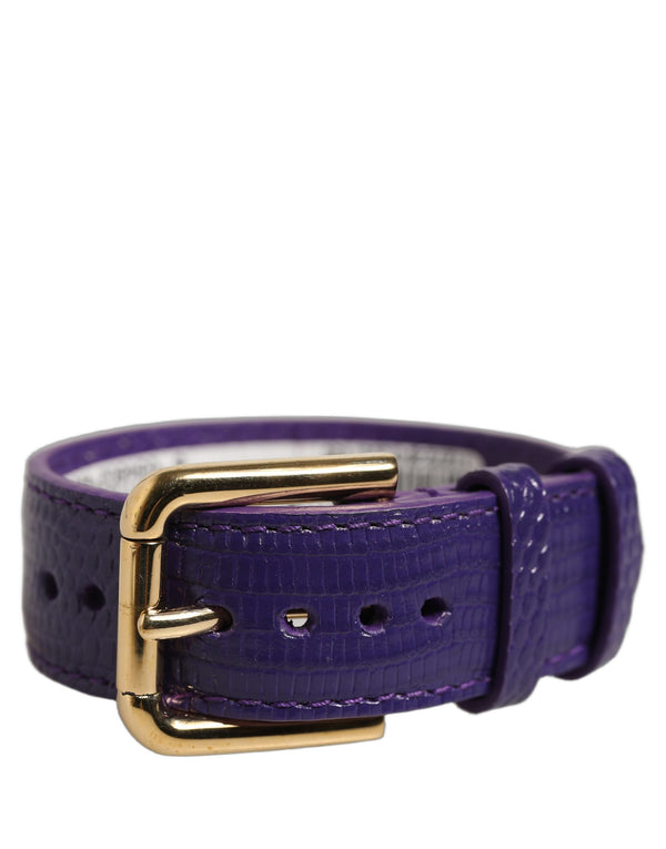 Dolce & Gabbana 100% Calf Leather belt in purple