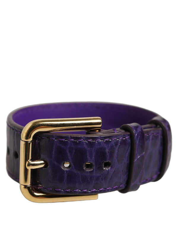 Dolce & Gabbana 100% Calf Leather; Lining: 5% Calf Leather belt in purple