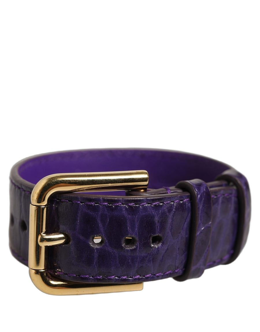 Dolce & Gabbana 100% Calf Leather; Lining: 5% Calf Leather belt in purple