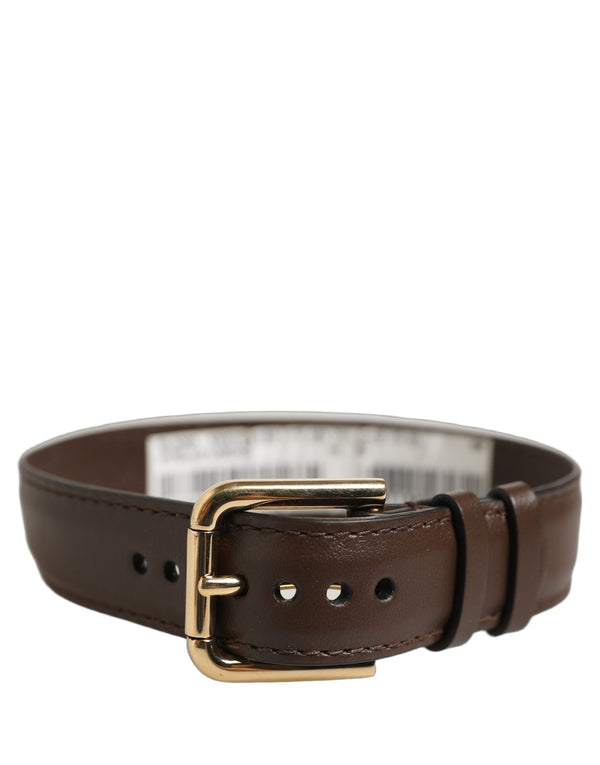 Dolce & Gabbana 100% Calf Leather belt in brown