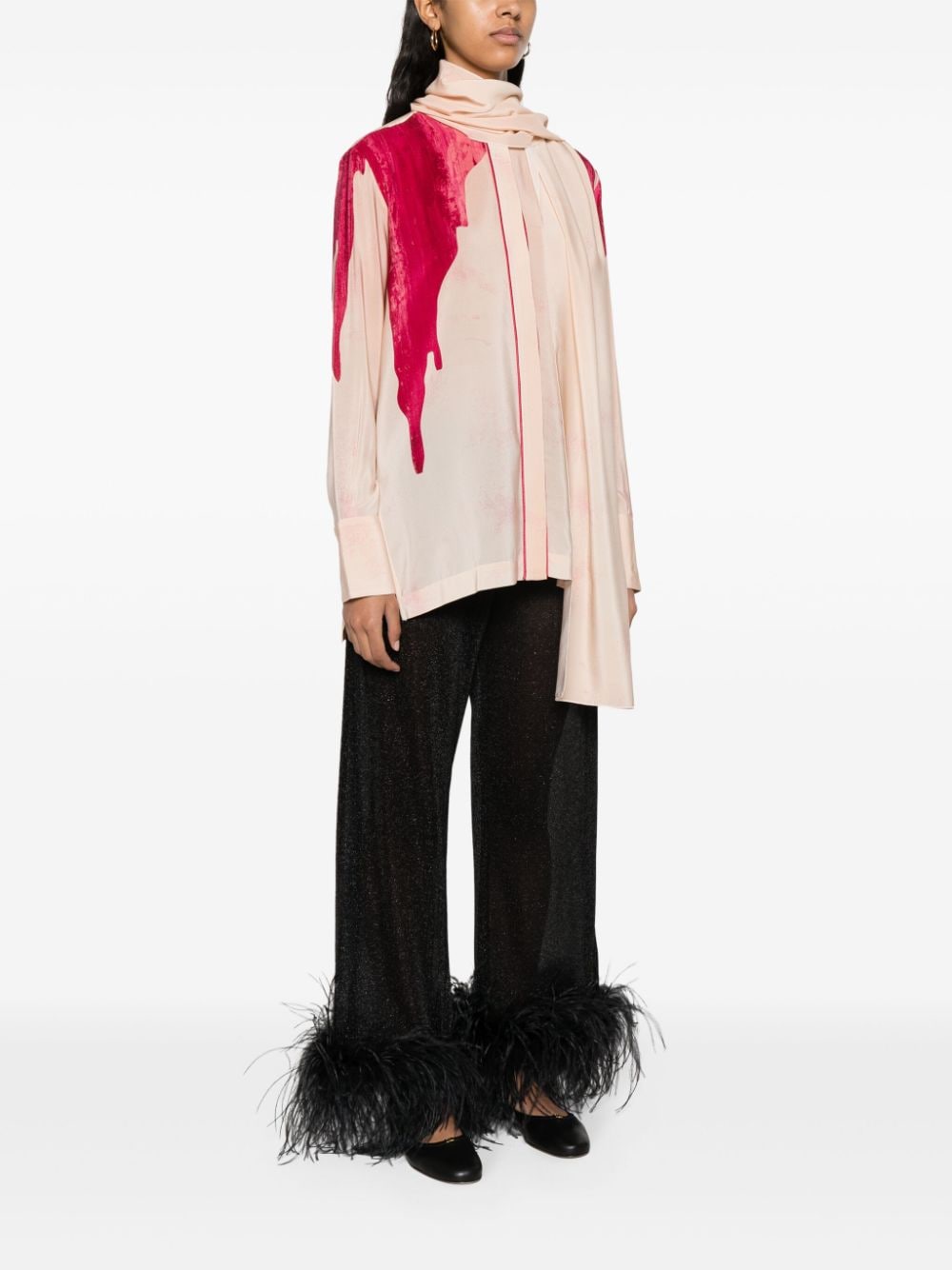 F.R.S . Shirts Pink Silk