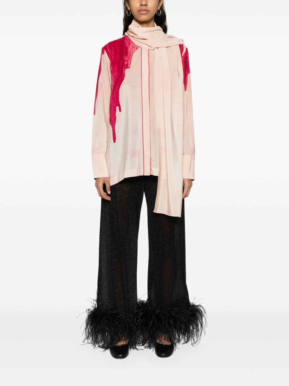 F.R.S . Shirts Pink Silk