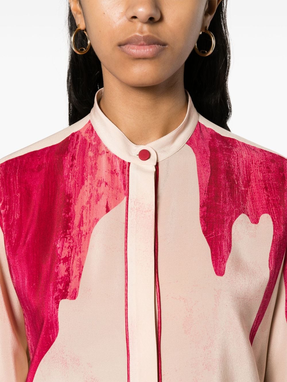 F.R.S . Shirts Pink Silk