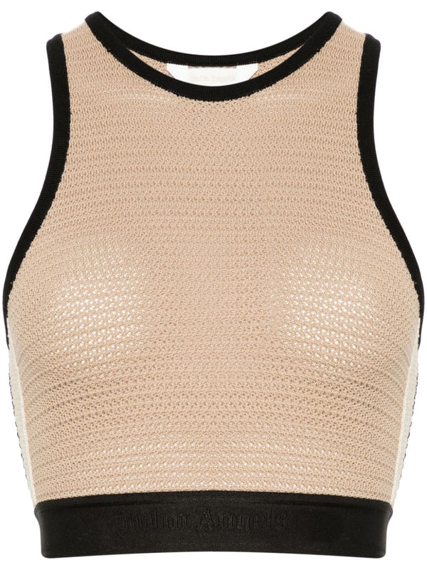 Palm Angels Knitted cropped top
