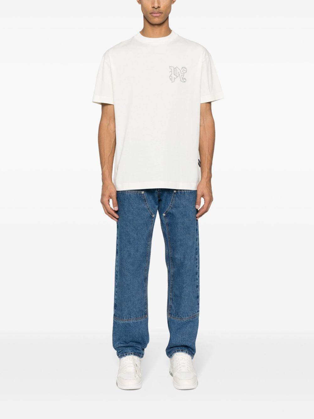 Palm Angels Jeans Blue Cotton