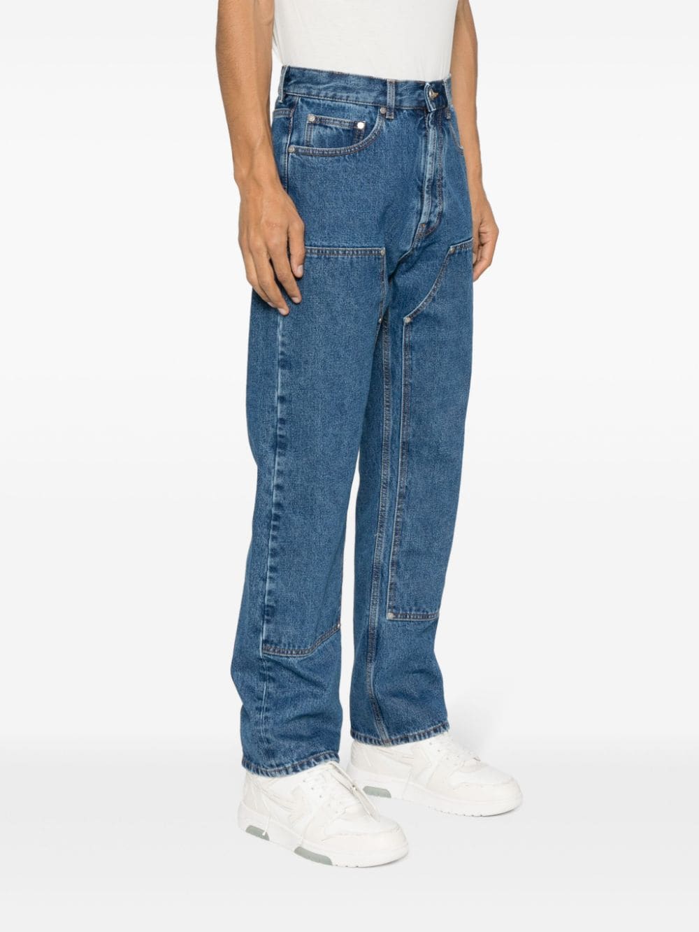 Palm Angels Jeans Blue Cotton