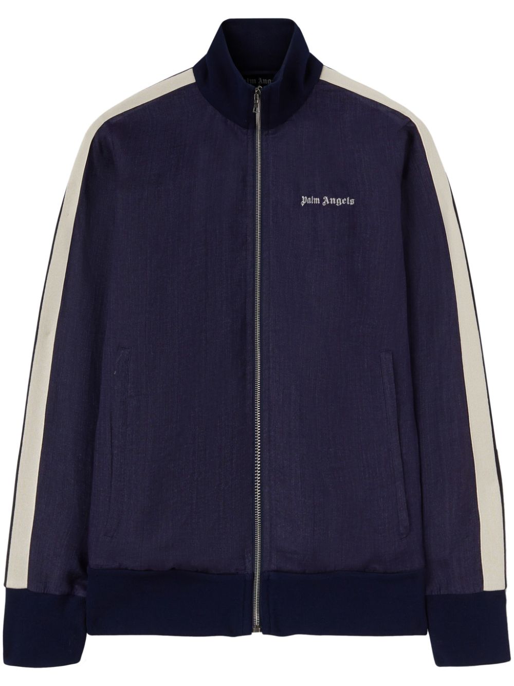 Palm Angels Sweaters Blue Linen/flax