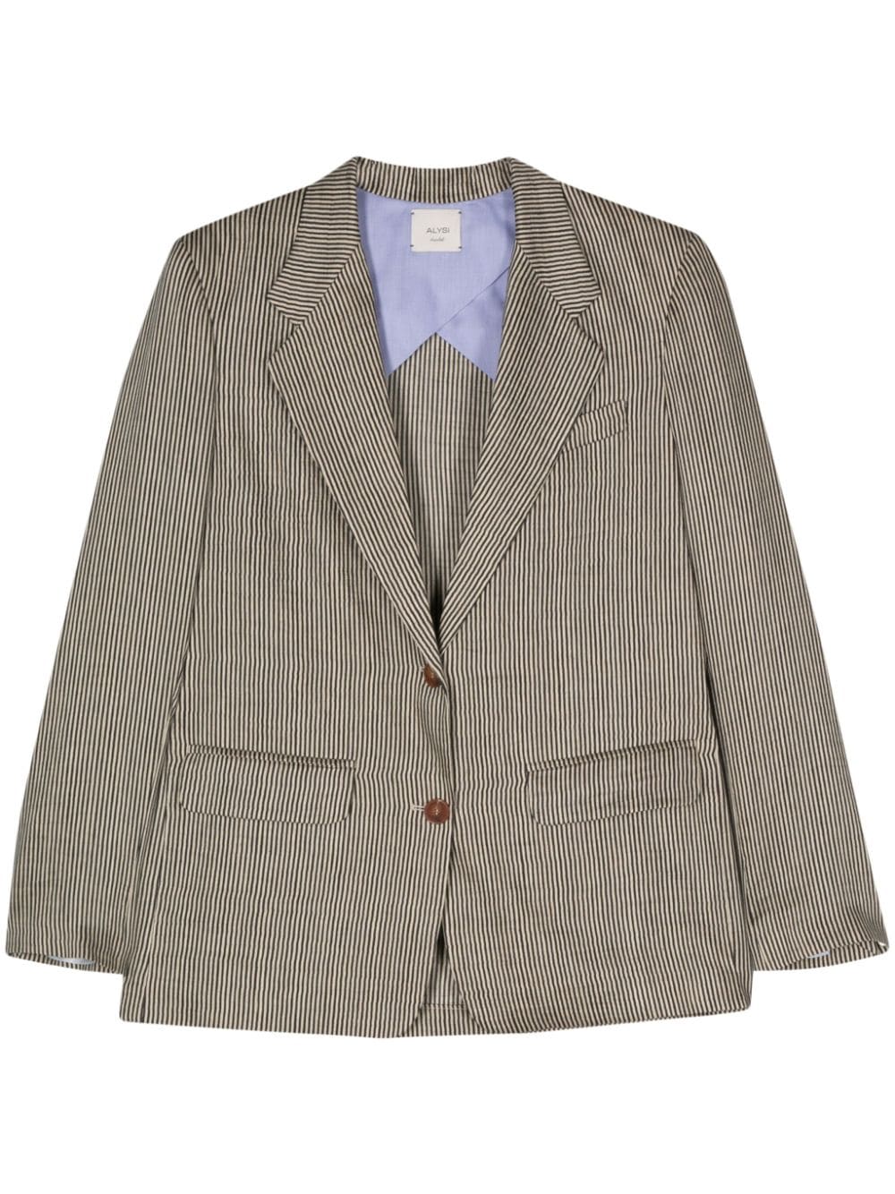 Alysi Jackets Grey Linen Polyamide