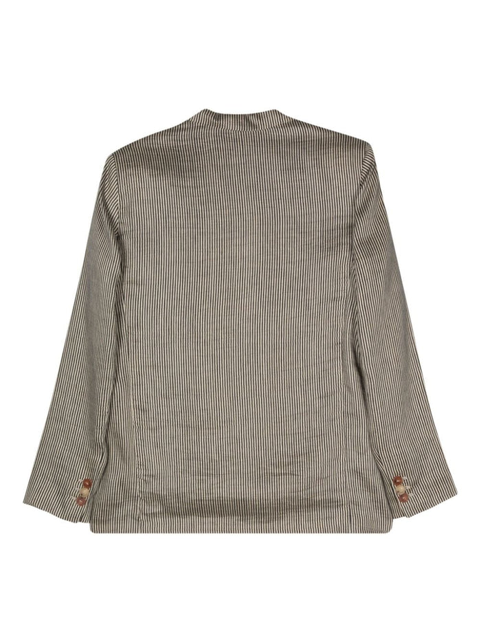 Alysi Jackets Grey Linen Polyamide