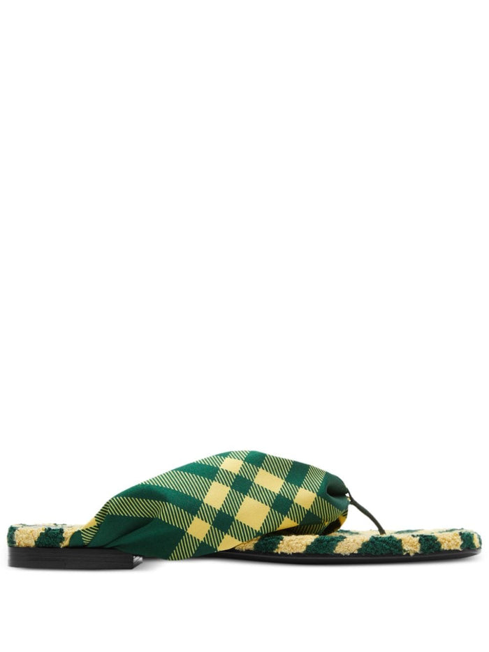 Burberry Sandals Green Lining: Viscose
