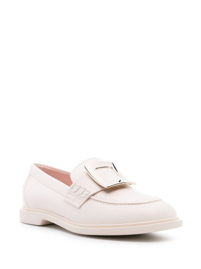 Roger Vivier Flat shoes Cream Leather
