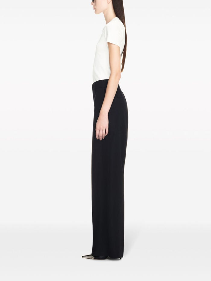 Off White Trousers Black Wool