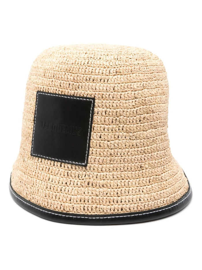 JACQUEMUS Hats Black Raffia