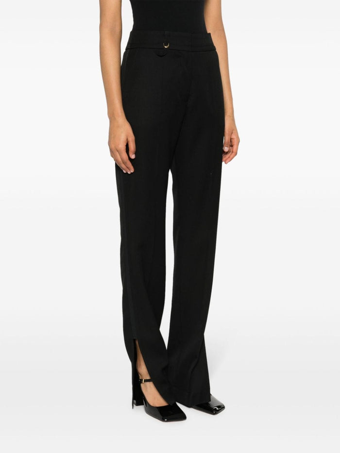 JACQUEMUS Trousers Black Lining: Cotton