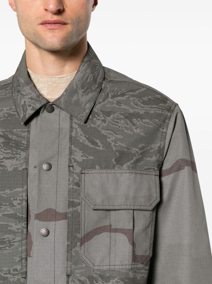MARINE SERRE Coats Grey Lining: Polyester