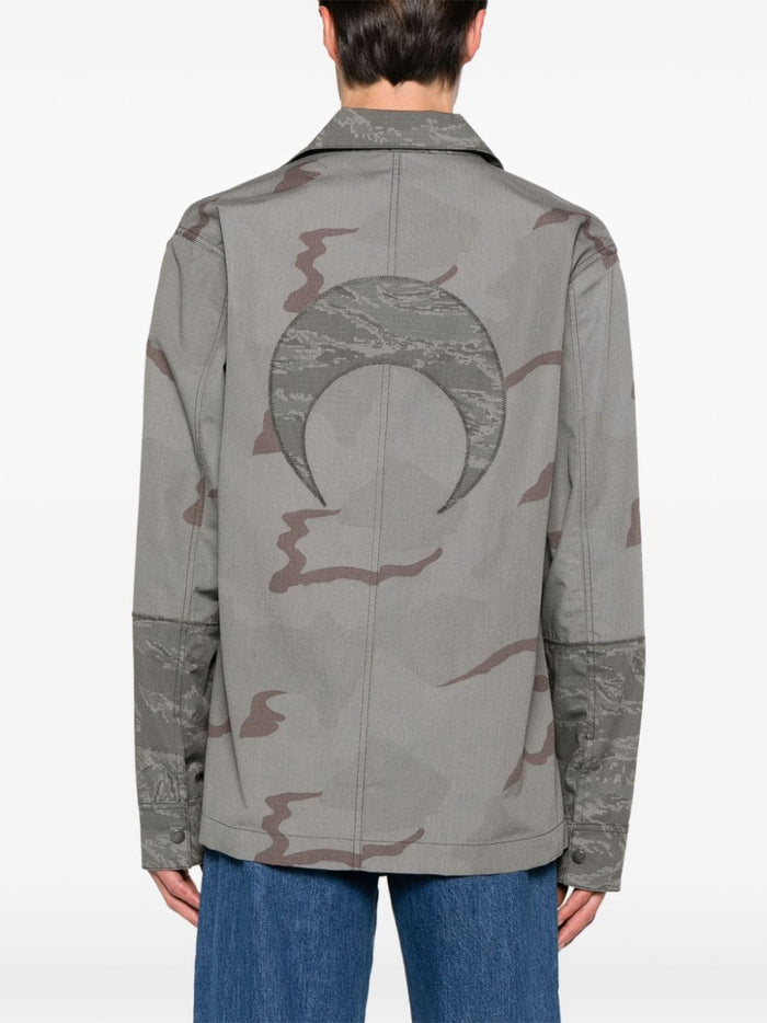 MARINE SERRE Coats Grey Lining: Polyester