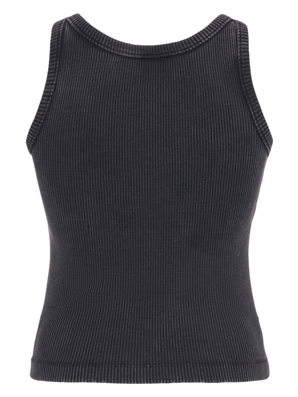 Alessandra Rich Top Grey Cotton Elastane