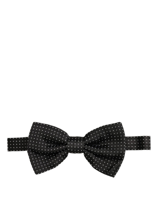 Dolce & Gabbana 100% Silk bow tie in black