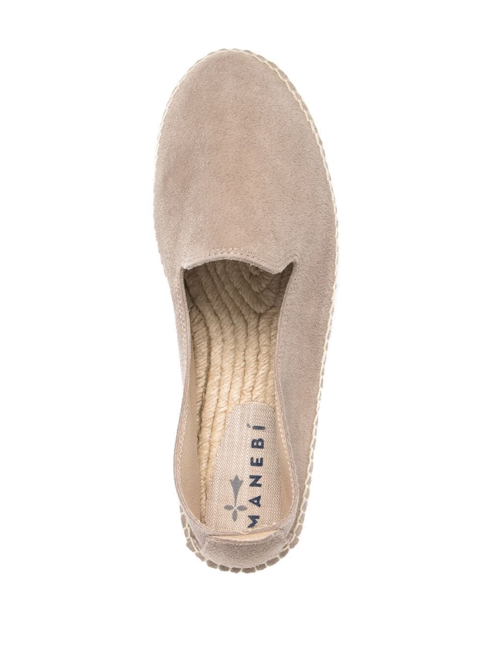 MANEBI Flat shoes Dove Grey Outer: Jute
