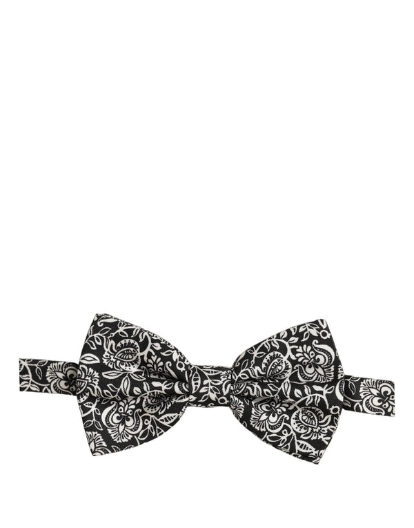 Dolce & Gabbana 100% Silk bow tie in black