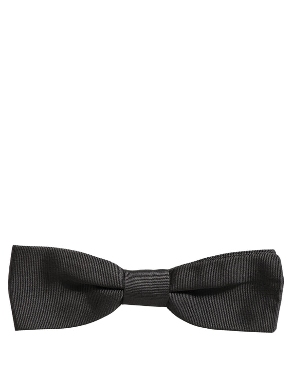 Dolce & Gabbana 100% Cotton bow tie in black