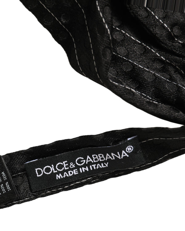 Dolce & Gabbana 100% Silk bow tie in black