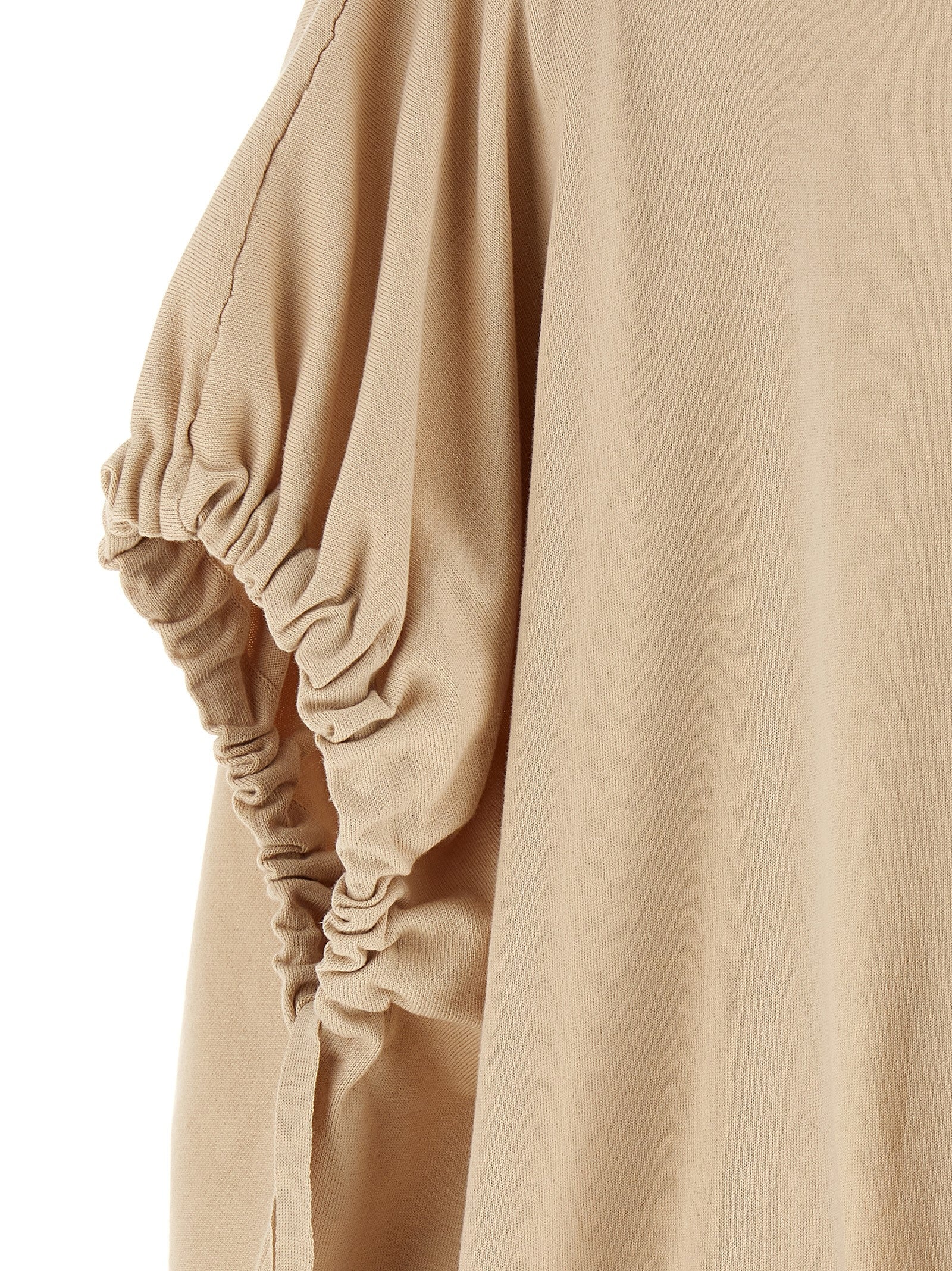 Knitted T-shirt Beige Cotton