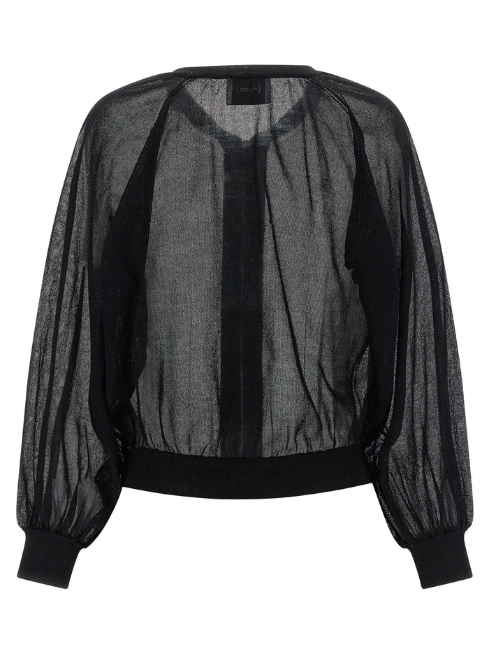 Cardigan bomber jacket Black Cotton Sweater, Cardigans