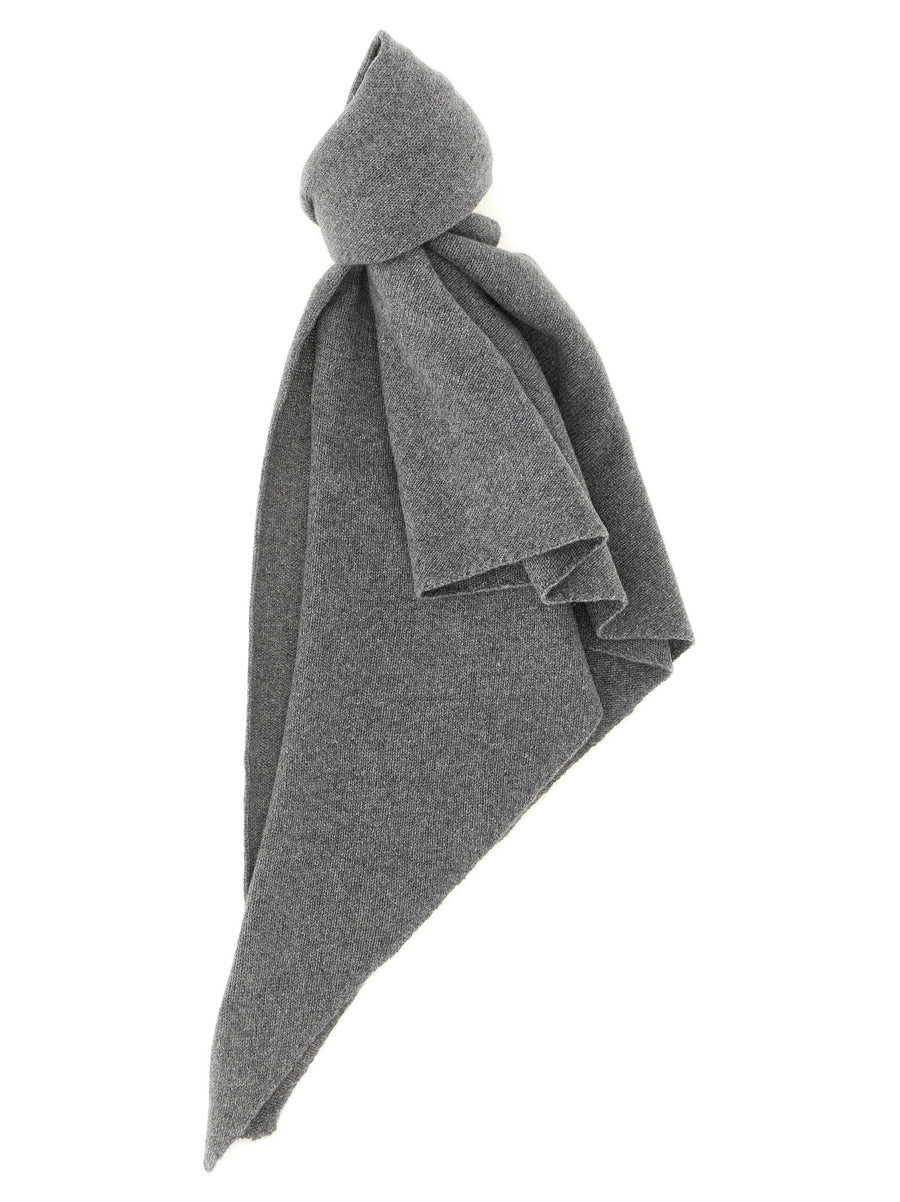 Nude Pure Cashmere Scarf — Gray