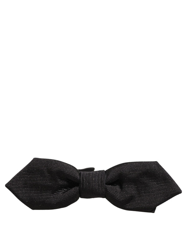 Dolce & Gabbana 100% Silk bow tie in black