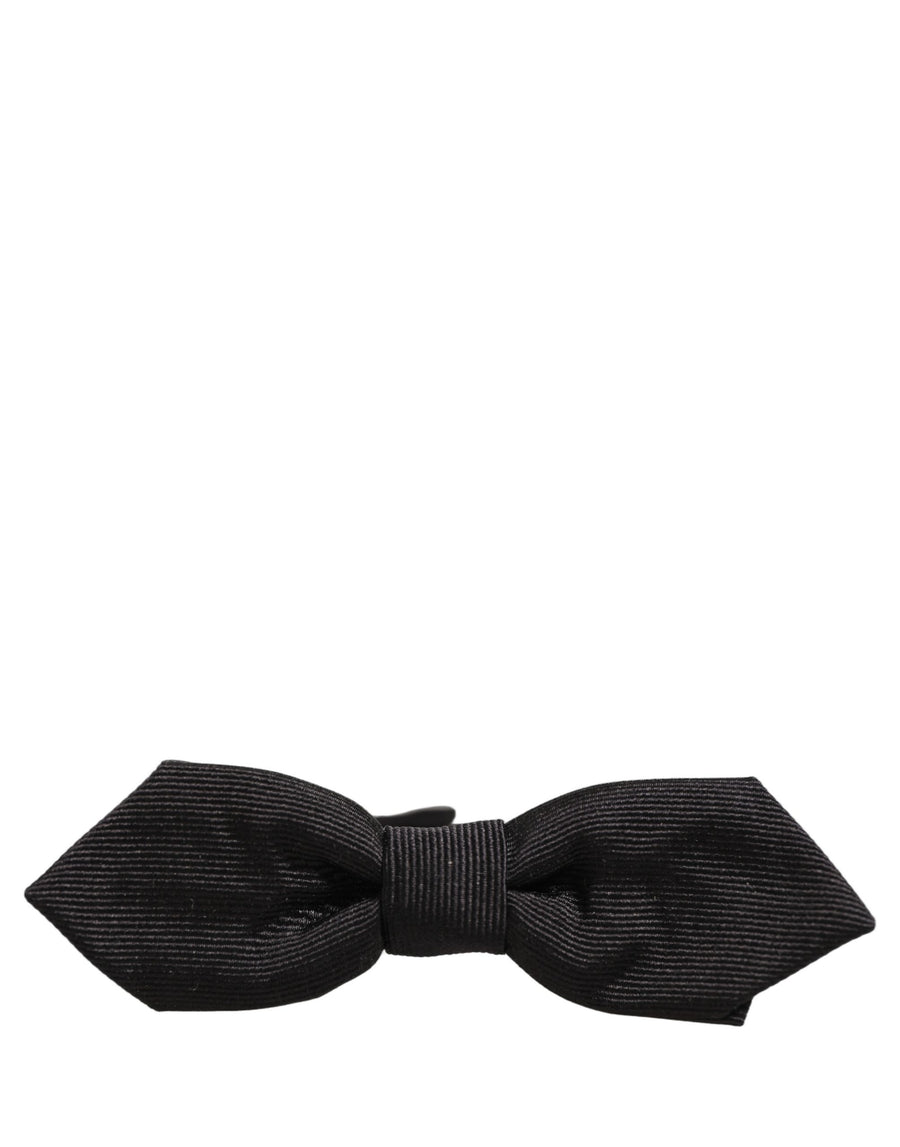 Dolce & Gabbana 100% Silk bow tie in black