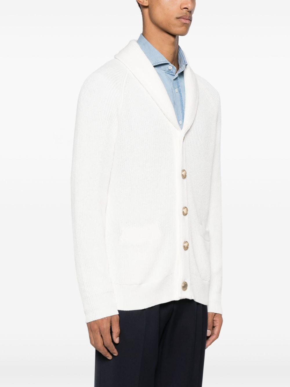 Brunello Cucinelli Sweaters Bianco Cotton