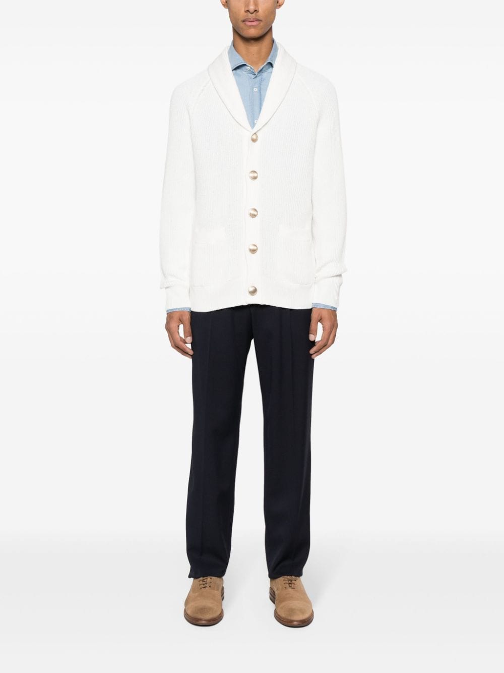 Brunello Cucinelli Sweaters Bianco Cotton