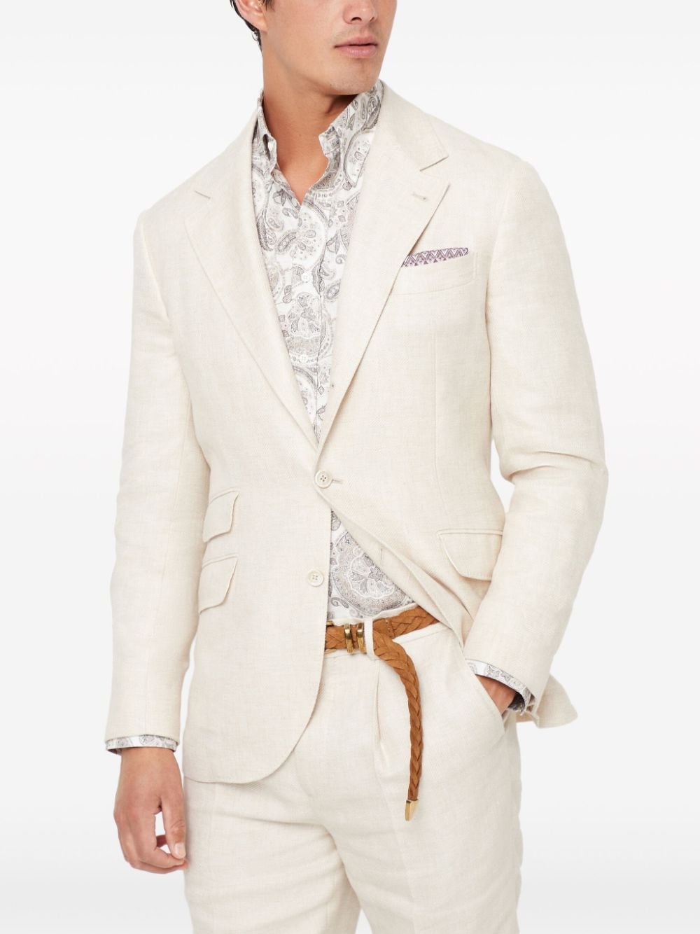 Brunello Cucinelli Jackets Beige Linen/flax