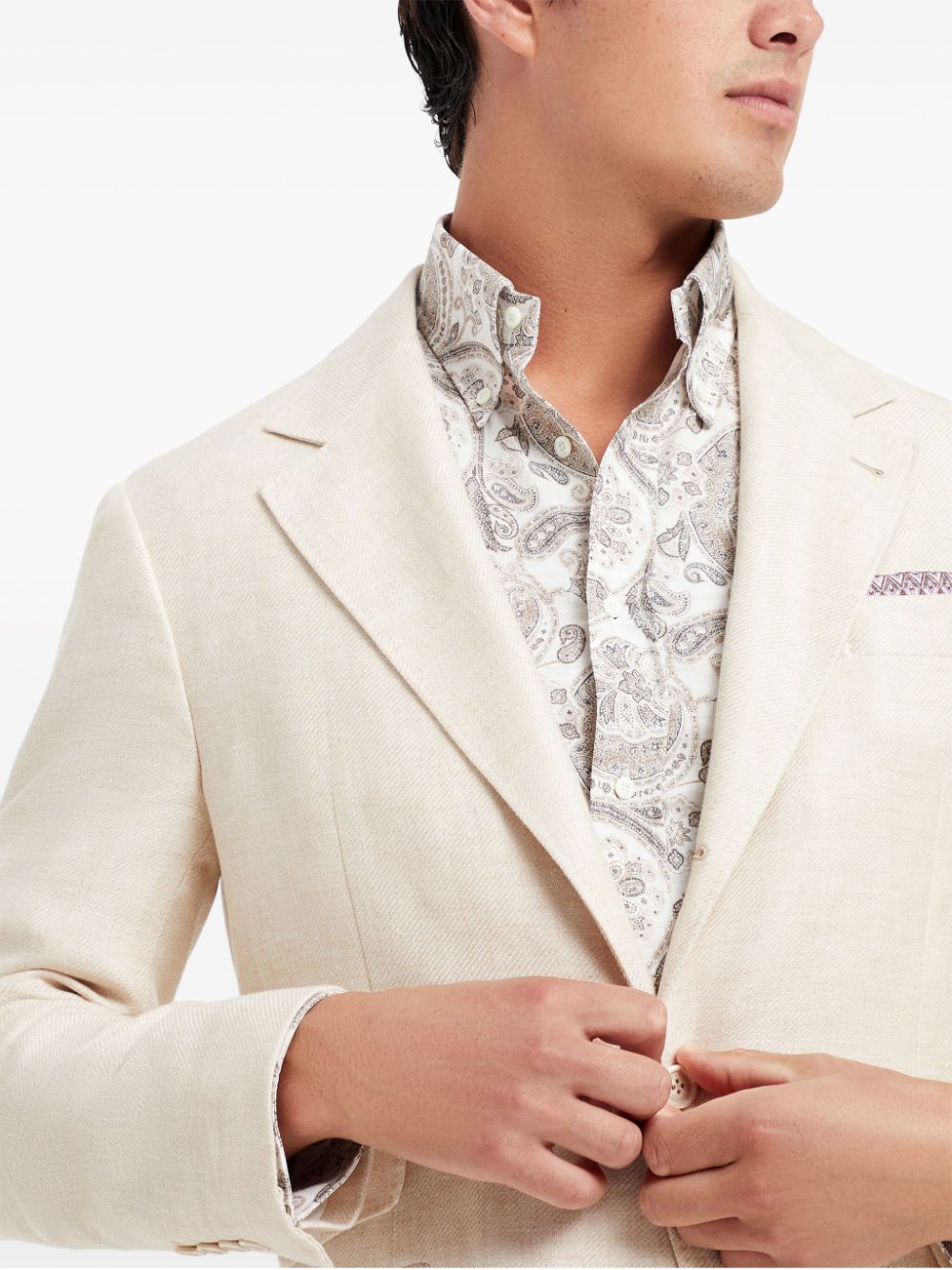 Brunello Cucinelli Jackets Beige Linen/flax