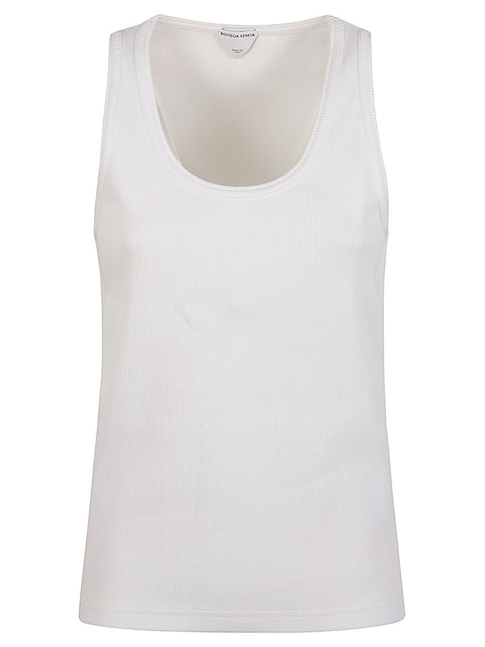 Bottega Veneta Top White Cotton