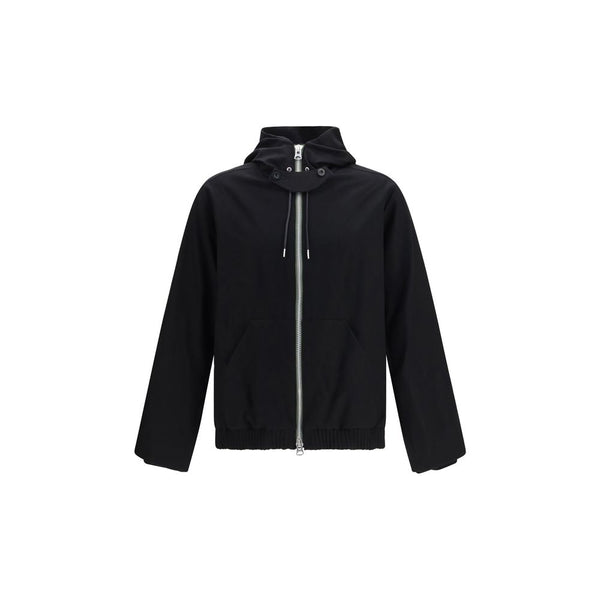 Sacai 100% Merino Wool Ovis Aries jacket in black