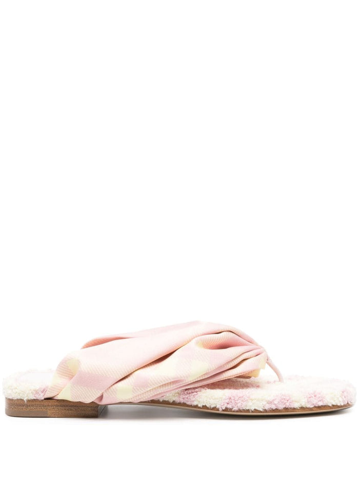 Burberry Sandals White Lining: Calf Leather