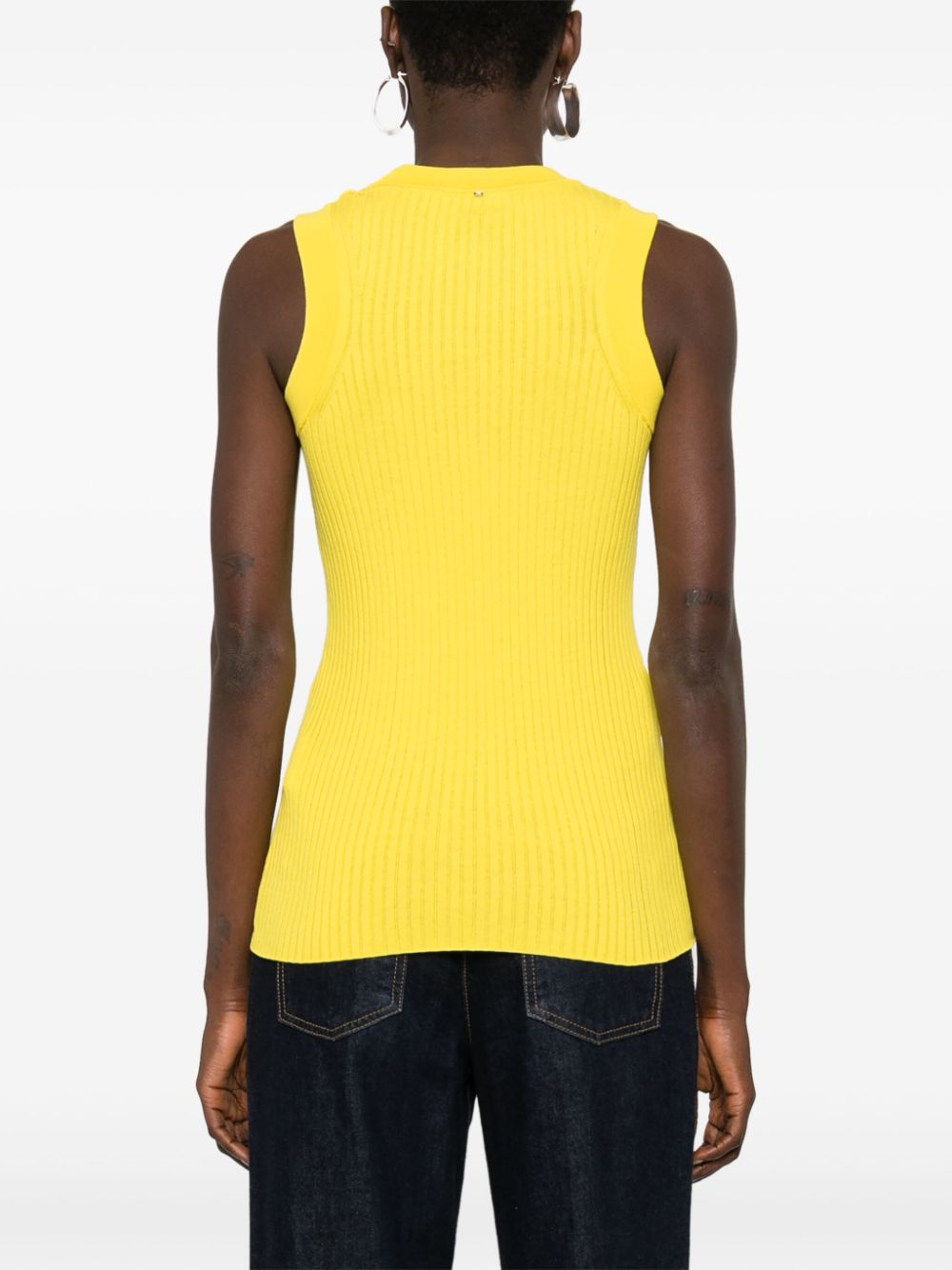 SportMax Top Yellow Cotton