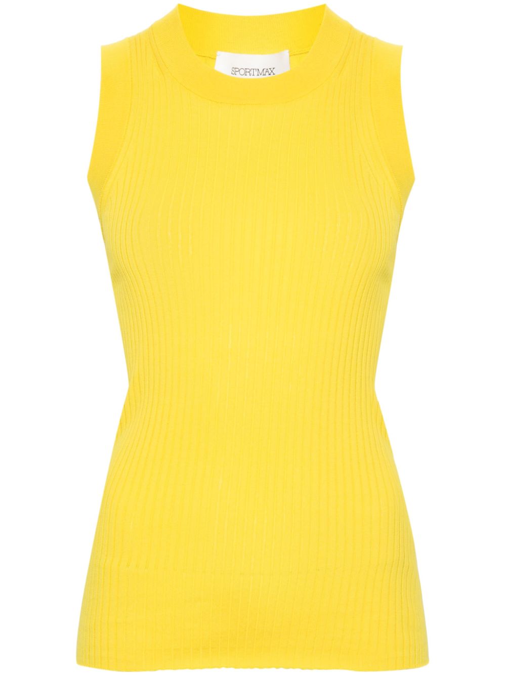 SportMax Top Yellow Cotton