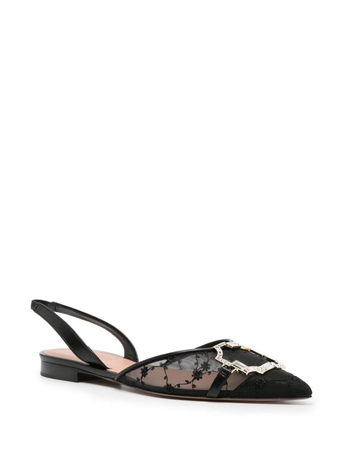 Malone Souliers Flat shoes Black Fabric