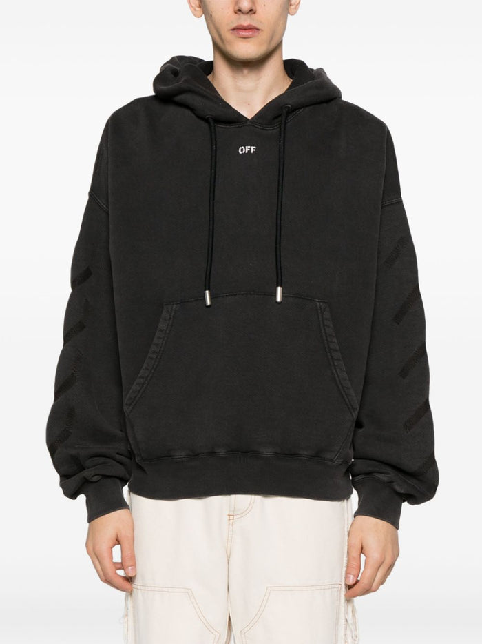 Off White Sweaters Black Cotton