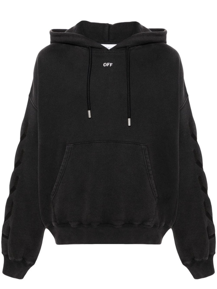 Off White Sweaters Black Cotton