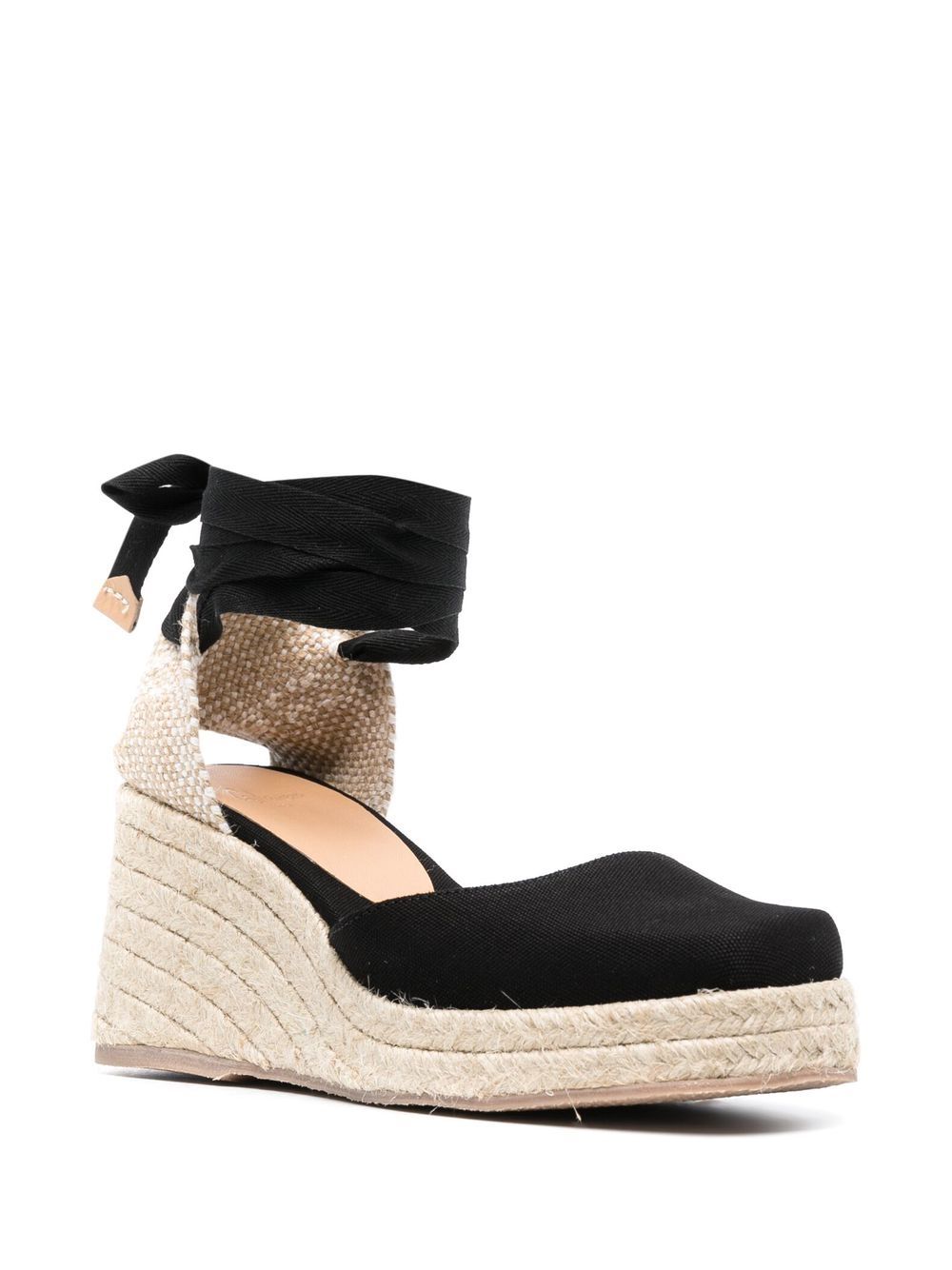 Castaner Flat Shoes Black Outer: Cotton