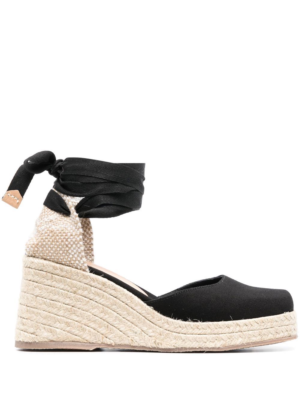 Castaner Flat Shoes Black Outer: Cotton