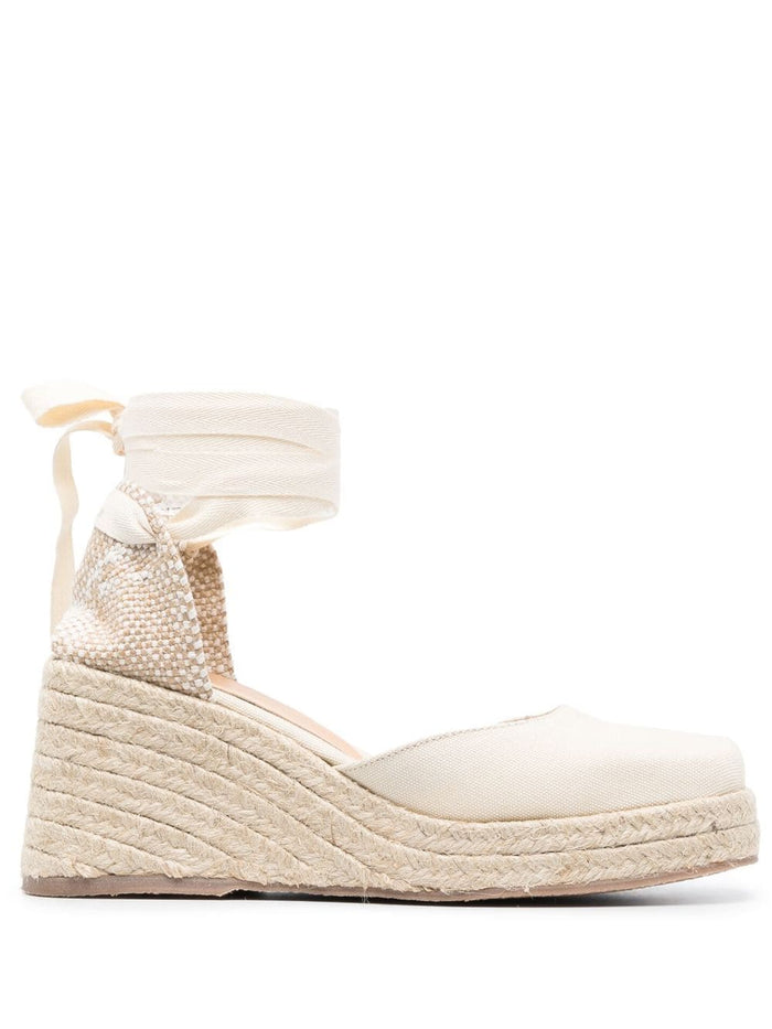 Castaner Flat shoes Beige Outer: Straw