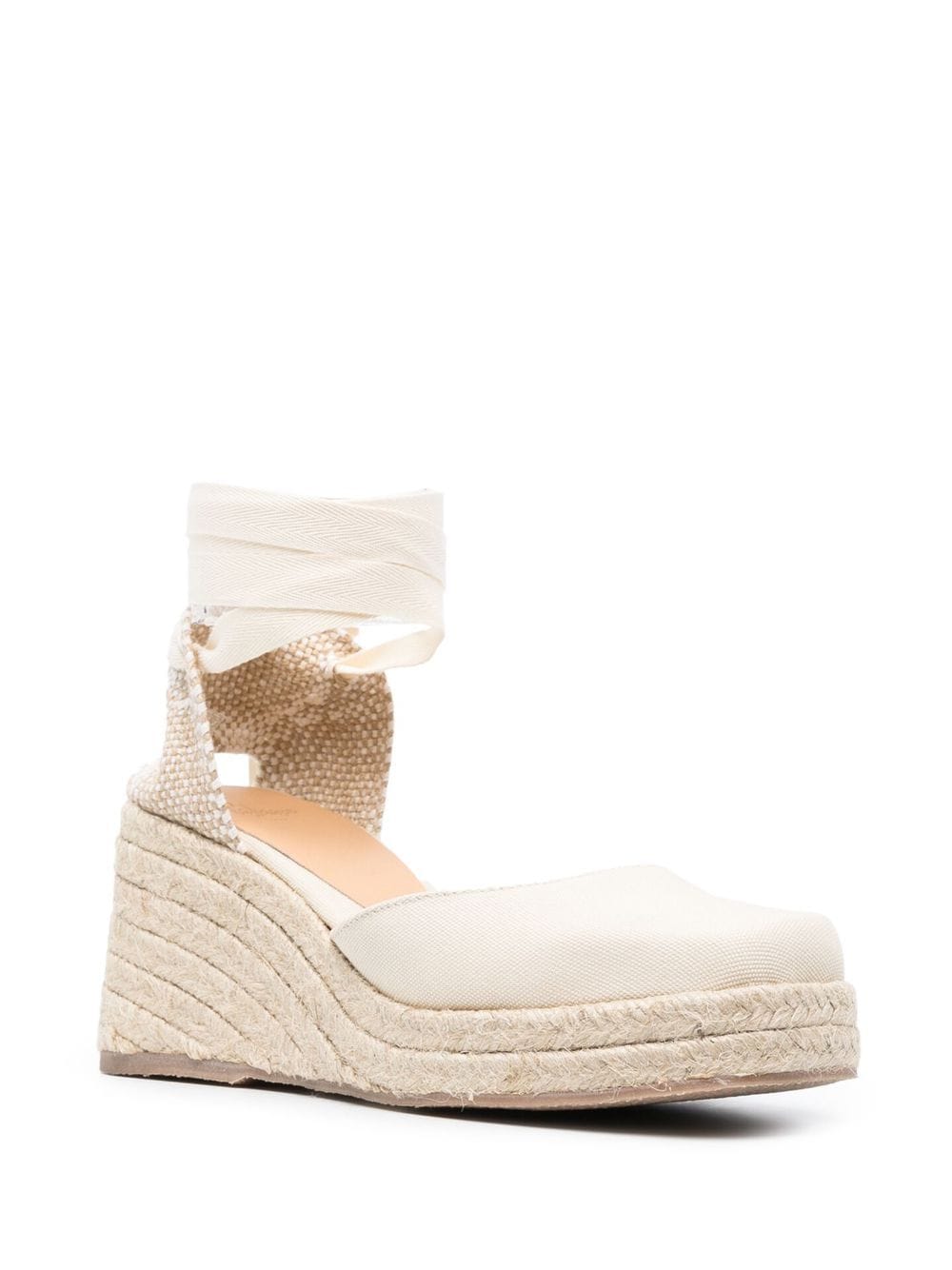 Castaner Flat shoes Beige Outer: Straw